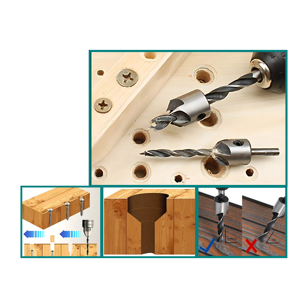 Countersink Drill Bit Set