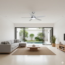 Ceiling Fan with Light - 56" Studio