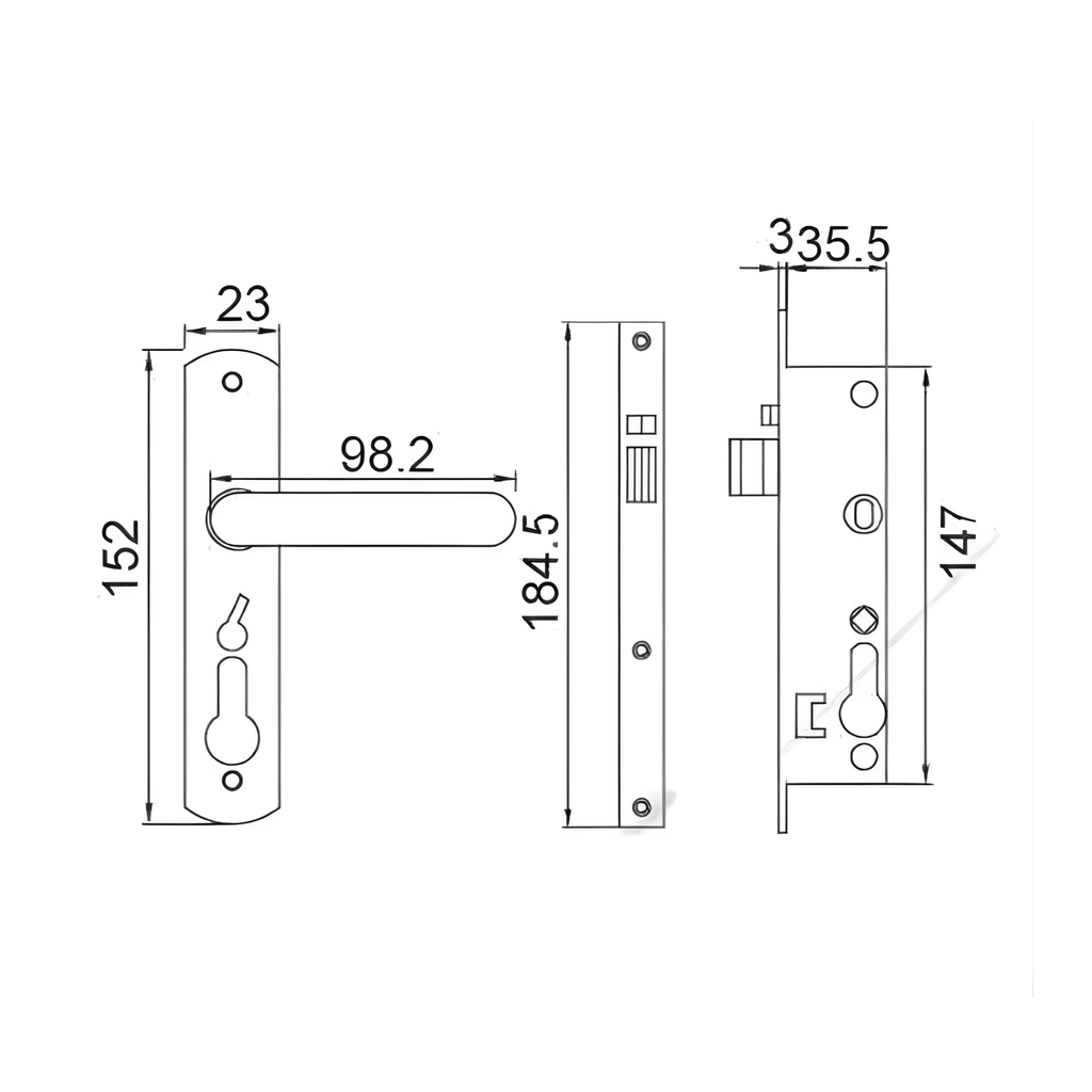 Aluminium Door Handle