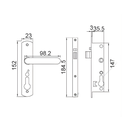 Aluminium Door Handle