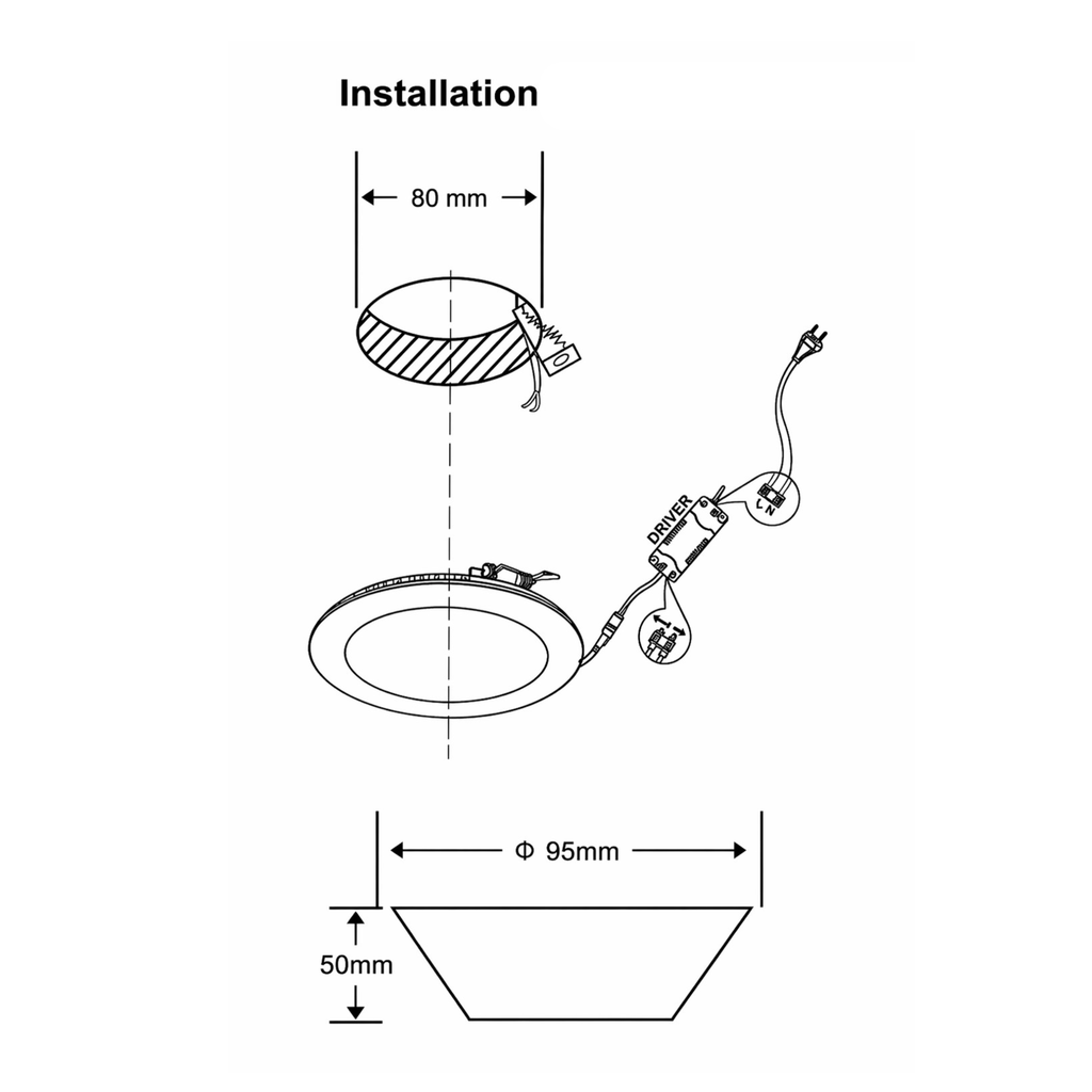 LED Down Light - 9 Watt