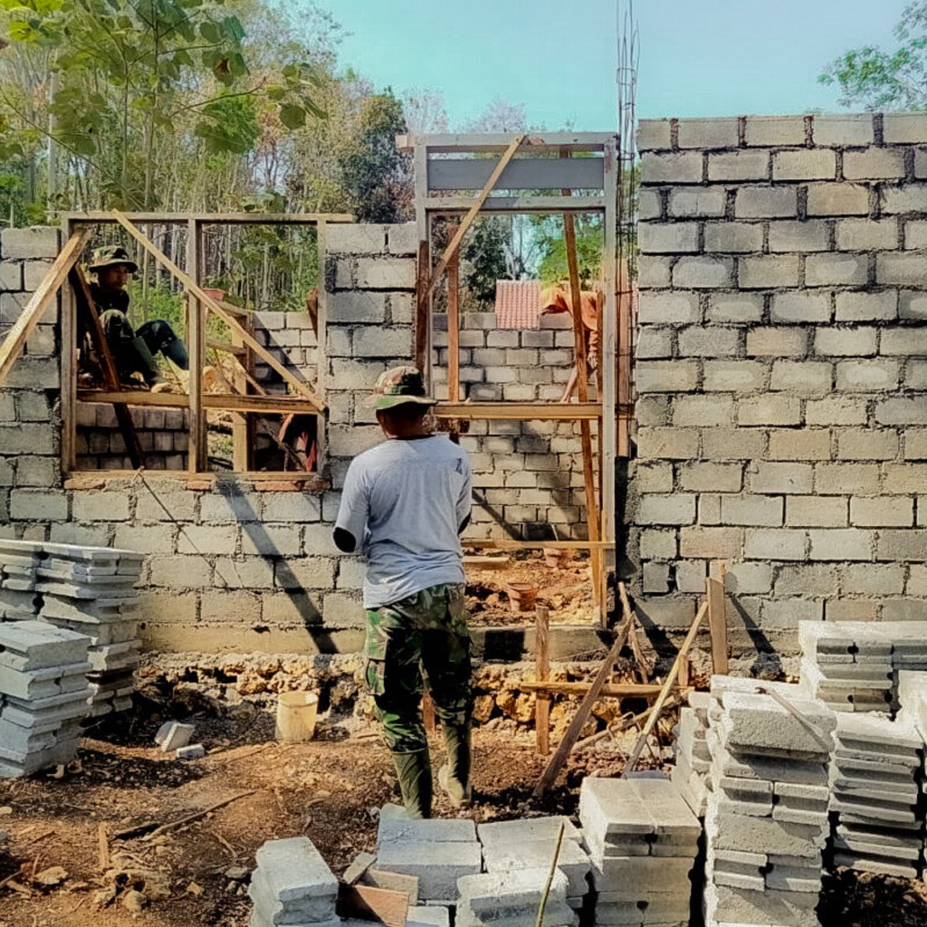 Solid Concrete Block per m³
