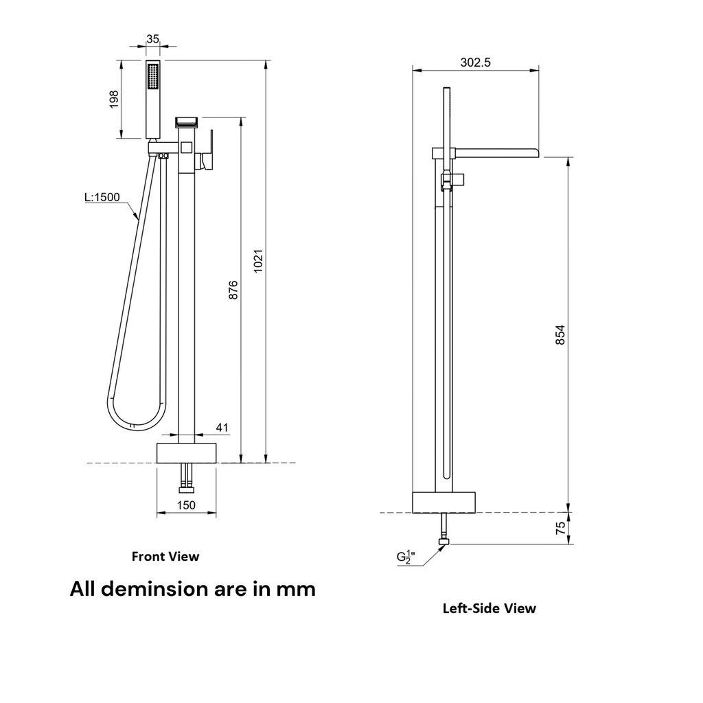 Bathtub Freestanding